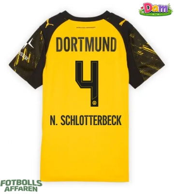 Borussia Dortmund Nico Schlotterbeck #4 Hemmatröja Kvinnor 2025-26 Kortärmad